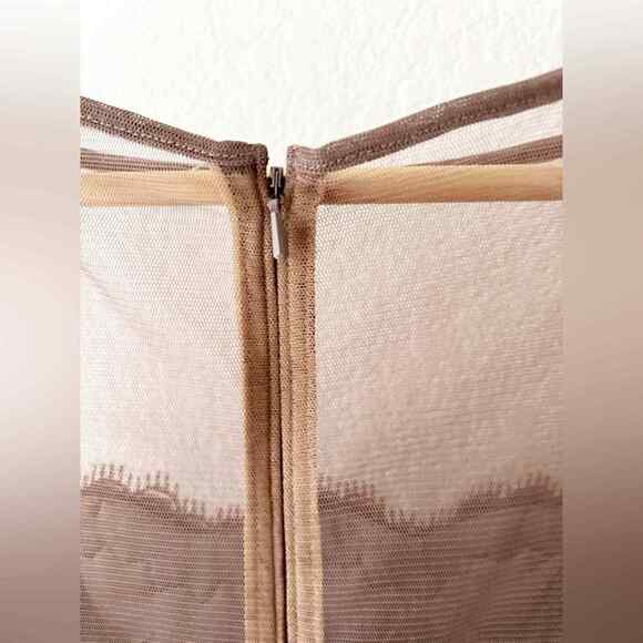 Tadashi Shoji Bronze Sleeveless Sequin Cocktail Dress Size 4 - Picture 10 of 15